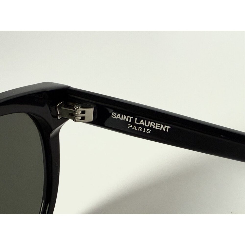 Saint Lauren Paris SL M25/K 001 Black Sunglasses 58mm Handmade in Italy Unisex - Picture 4 of 15